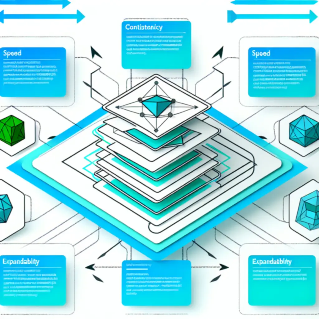 Schemat prezentujący zalety nowoczesnych komponentów