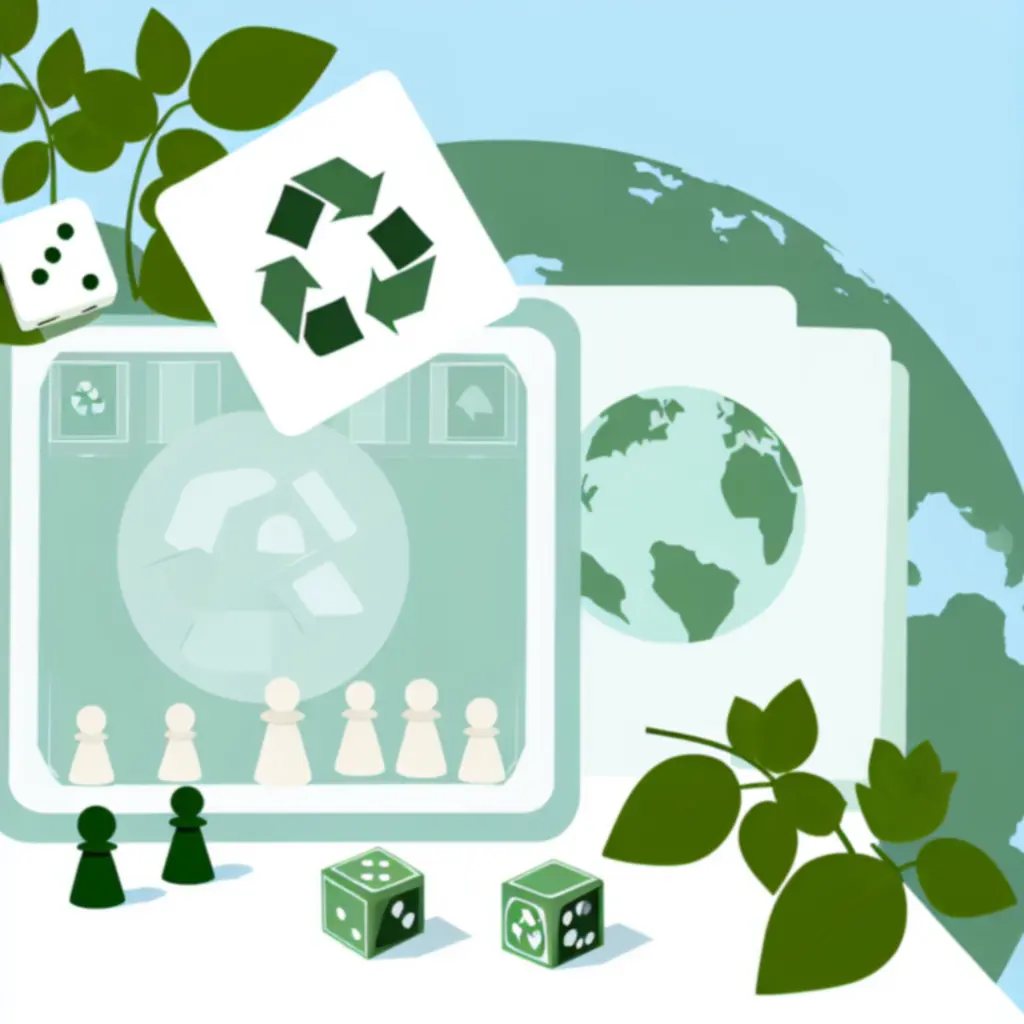 Ilustracja ekologicznego podejścia – planszówki i recykling