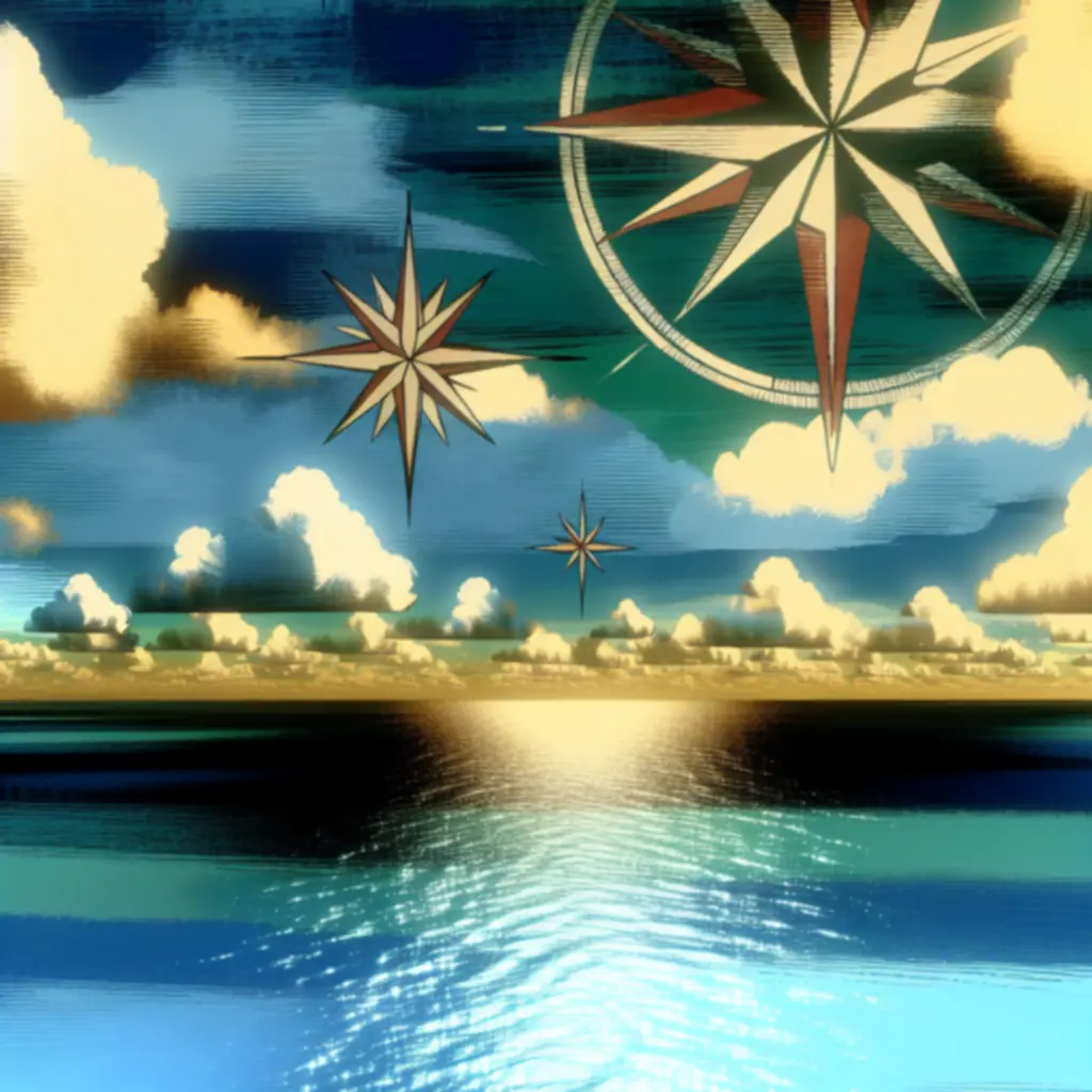 Wizja OceangamePL – otwarte morze i kompasy symbolizujące przyszłość